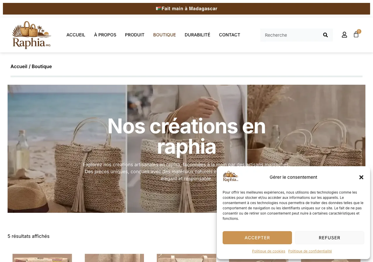 E-commerce — Boutique