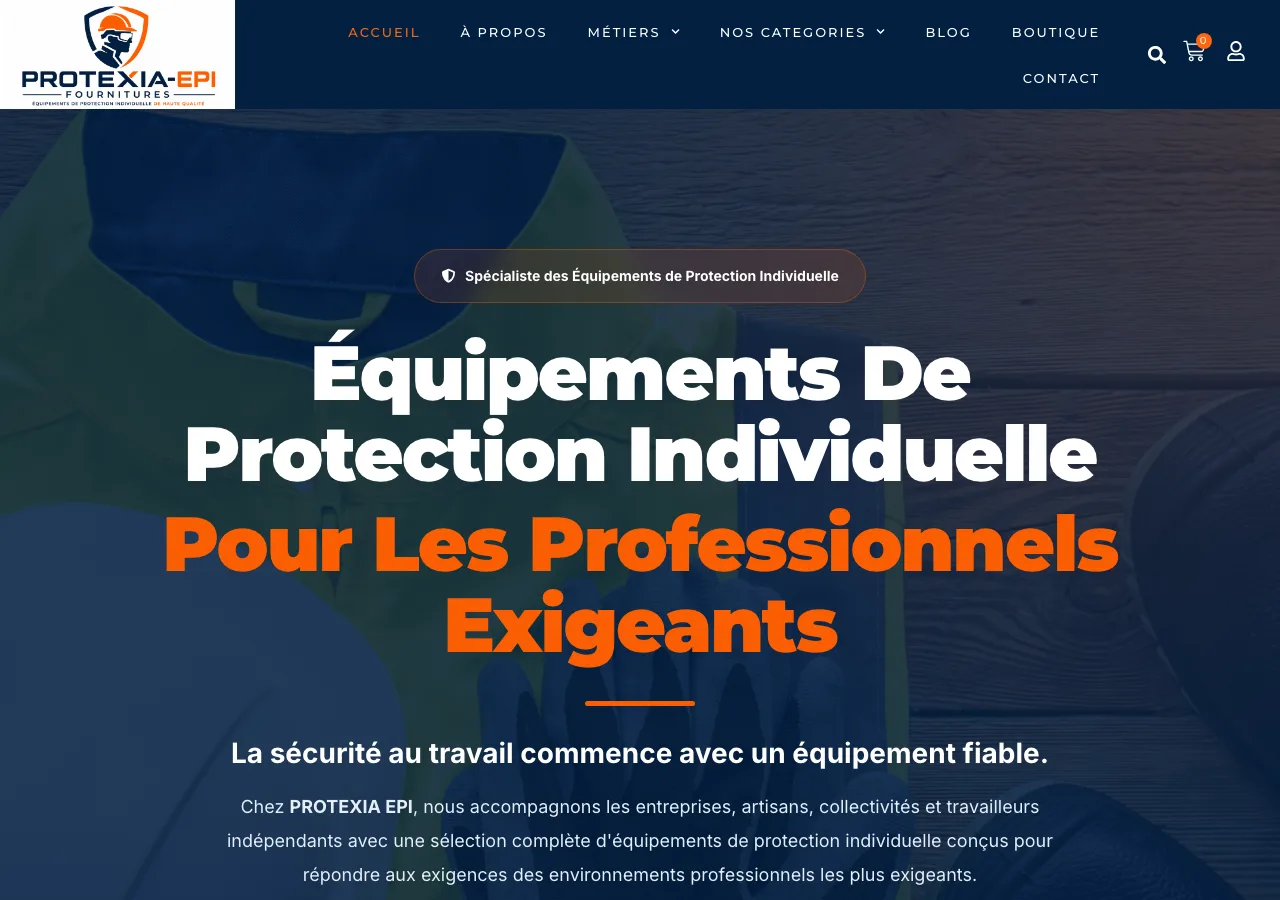E-commerce — Équipements